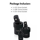 Universal Joint Swivel Socket Adapter (Set of 3)-8