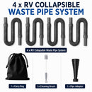 RV Collapsible Waste Pipe System Kit-8
