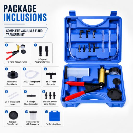 Vacuum Pump Brake Bleeder Kit