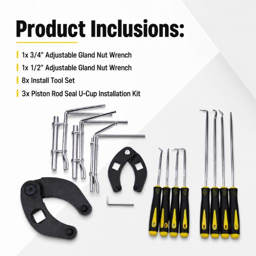 Universal Hydraulic Cylinder Repair Tool Set