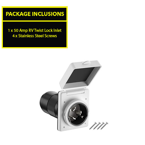 50 Amp RV Twist Lock Inlet