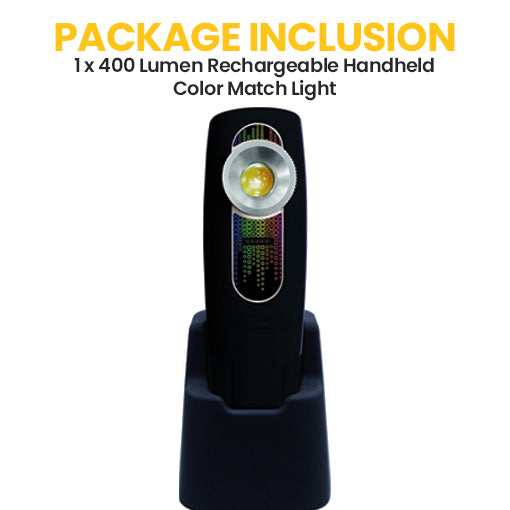 400 Lumen Rechargeable Handheld Color Match Light