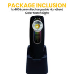 400 Lumen Rechargeable Handheld Color Match Light