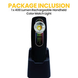 400 Lumen Rechargeable Handheld Color Match Light