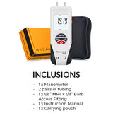 HVAC Digital Manometer Gas Pressure Tester