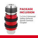 5-in-1 Universal Safety Exhaust Quick-Connect Coupler-8