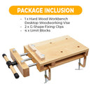 Hard Wood Workbench Desktop Woodworking Vise-8
