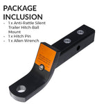 Anti-Rattle Silent Trailer Hitch Ball Mount