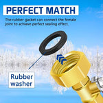 RV Winterize Blowout Adapter with Shut-off Valve Kit