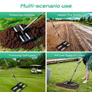 Lawn Leveling Rake with Aluminum Rollers-9