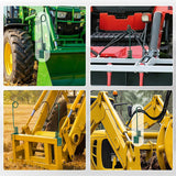 Bolt-On/Weld-On Hydraulic Hose Hanger for Tractor