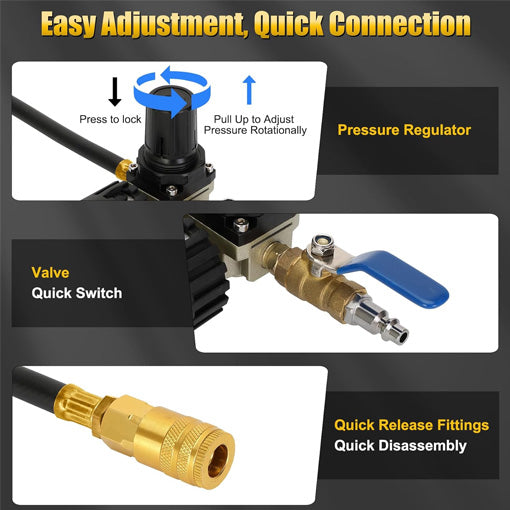 Heavy Duty Turbo Boost Leak Tester (for Class 7 & 8 Trucks)