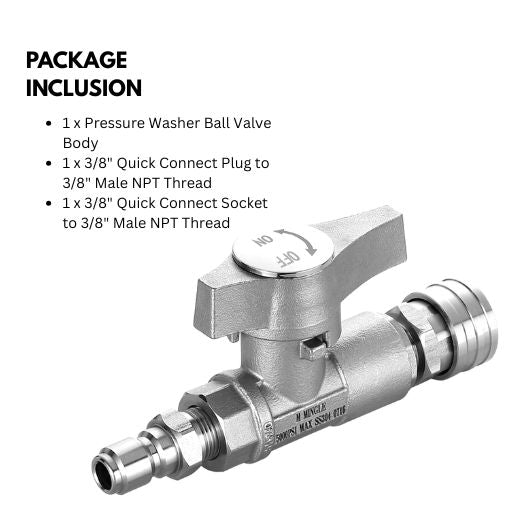 Quick Connect Pressure Washer Ball Valve