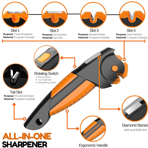 All-in-1 Garden Tool & Knife Sharpener