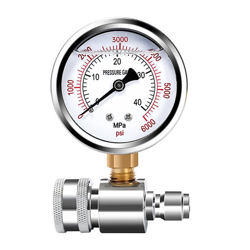 3/8 Inch Quick Connect Pressure Washer Gauge