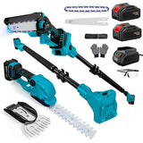 6-in-1 Pole Saw & Cordless Hedge Trimmer Combo Kit