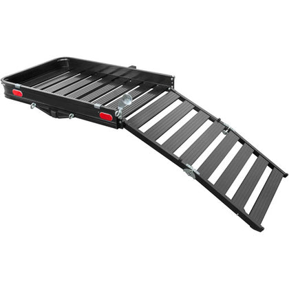 Aluminum Hitch Cargo Carrier with Ramp