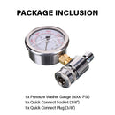 3/8 Inch Quick Connect Pressure Washer Gauge-10
