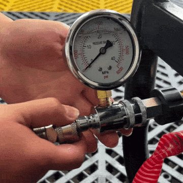 3/8 Inch Quick Connect Pressure Washer Gauge - 0