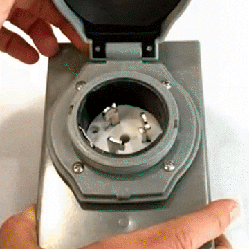 50 Amp Generator Power Inlet Box - 0