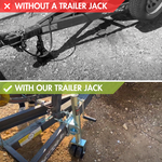 Heavy-Duty Dual Wheel Trailer Jack