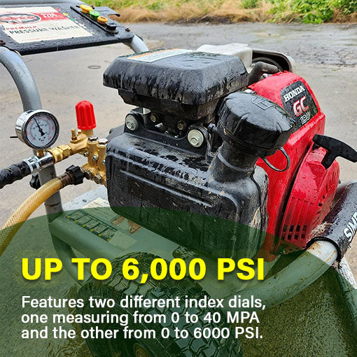 3/8 Inch Quick Connect Pressure Washer Gauge
