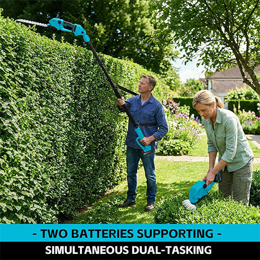 6-in-1 Pole Saw & Cordless Hedge Trimmer Combo Kit