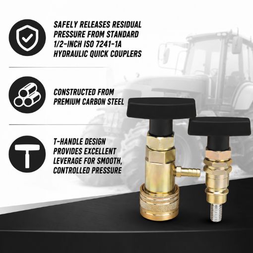 Universal Tractor 1/2" Hydraulic Quick Coupler Pressure Relief Tool