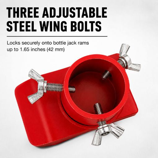 Adjustable Bottle Jack Adapter with Triple-Lock