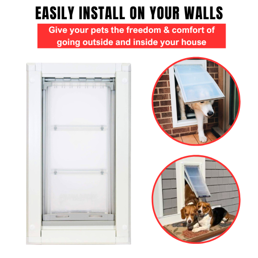Wall Mounted Double Flap Pet Door