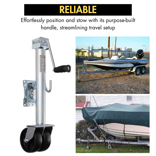 Heavy-Duty Dual Wheel Trailer Jack