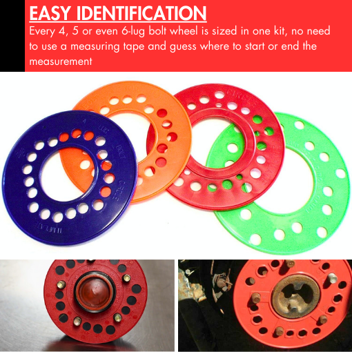 Lug Bolt Pattern Template Kit