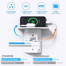 9-Plug Wall Outlet Extender With Night Light & Shelf-4