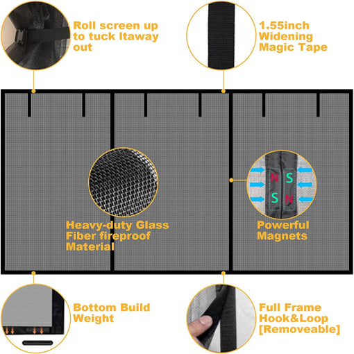 Magnetic Garage Screen Door