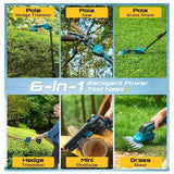 6-in-1 Cordless Pole Saw & Hedge Trimmer