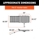 Aluminum Hitch Cargo Carrier with Ramp-5