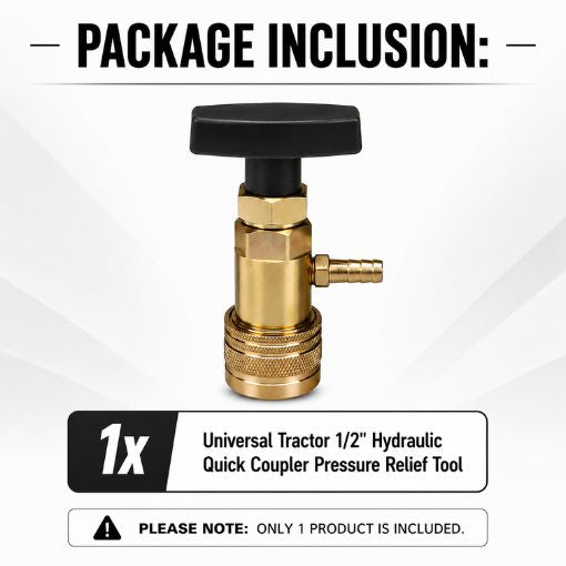 Universal Tractor 1/2" Hydraulic Quick Coupler Pressure Relief Tool