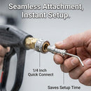 4-Pack Quick Connect Pressure Washer Needle Nozzle Kit-7