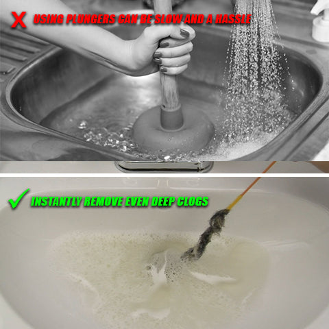 Rotating Drain Snake Cleaner