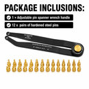 Universal 25-Piece Adjustable Pin Spanner Wrench Set-6