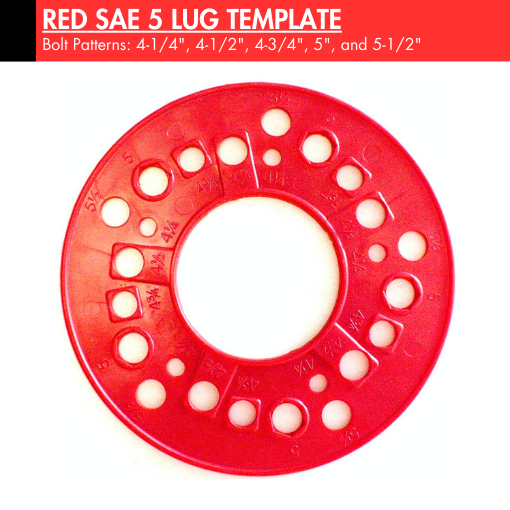 Lug Bolt Pattern Template Kit
