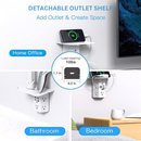 9-Plug Wall Outlet Extender With Night Light & Shelf-7
