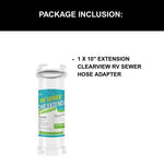 10 inch Extension Clearview RV Sewer Hose Adapter