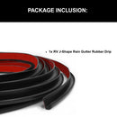 RV J-Shape Rain Gutter Rubber Drip-8
