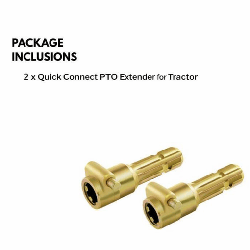 2-Pack Quick Connect PTO Extender for Tractor