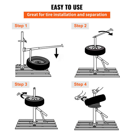 Manual Tire Spreader Portable Tire Changer with Stand