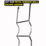 Metal Window Well Escape Ladder