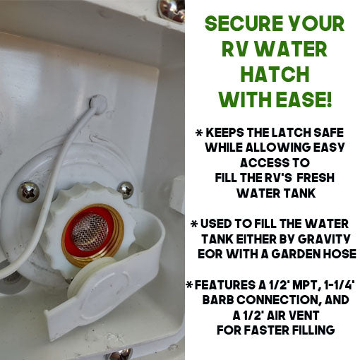 RV Lockable Water Inlet Hatch