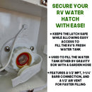 RV Lockable Water Inlet Hatch-4