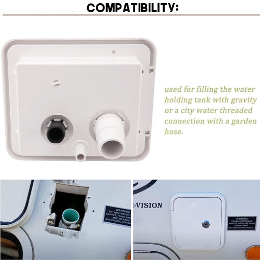 RV Lockable Water Inlet Hatch